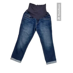 Old Navy Women’s Maternity Stretchy Capri Denim Full Panel. Size 4